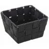 WENKO Petit Panier Salle De Bain Adria Mini, rangement Salle De Bain, Polypropylène, 14x9x14 Cm, Noir - Noir 2 WENKO Petit Panier Salle De Bain Adria Mini, rangement Salle De Bain, Polypropylène, 14x9x14 Cm, Noir - Noir -Petit rangement Soldes Magasin 6579466 1