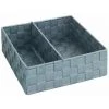 WENKO Organiseur Tiroir Cuisine Avec Rangement Amovible Adria L, Boite Rangement Salle De Bain, Plastique, 26x26x9 Cm, Gris - Gris -Petit rangement Soldes Magasin 6579468 1