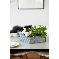 WENKO Organiseur Tiroir Cuisine Avec Rangement Amovible Adria L, Boite Rangement Salle De Bain, Plastique, 26x26x9 Cm, Gris - Gris 10 WENKO Organiseur Tiroir Cuisine Avec Rangement Amovible Adria L, Boite Rangement Salle De Bain, Plastique, 26x26x9 Cm, Gris - Gris -Petit rangement Soldes Magasin 6579468 4