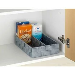 WENKO Organiseur Tiroir Cuisine Avec Rangement Amovible Adria M, Boite Rangement Salle De Bain, Plastique, 18x26x6 Cm, Gris - Gris -Petit rangement Soldes Magasin 6579679 5