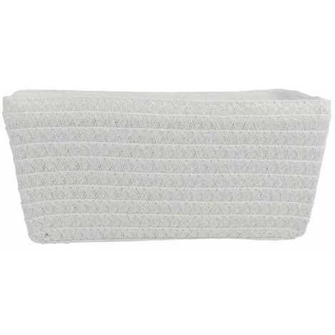 WENKO Panier rangement De salle de bain Avec Poignée Chromo, corbeille De Rangement, Polypropylène, 28x12x19,5 Cm, Blanc - Blanc 4 WENKO Panier rangement De salle de bain Avec Poignée Chromo, corbeille De Rangement, Polypropylène, 28x12x19,5 Cm, Blanc - Blanc – Image 2