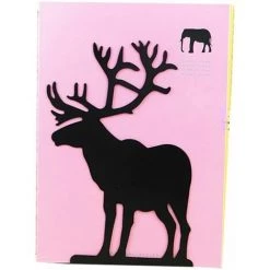 LUCKY-88 Support De Pince à Livre En Forme De Wapiti Et De Renne Support De Livre En Fer Métallique Support De Livre De Fin De Livre Contre étagère Support De Livre De Wapiti De Couleur [noir 1 Paire 2 Pièces] -Petit rangement Soldes Magasin 65802055 4