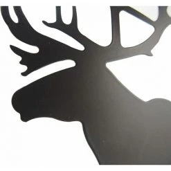 LUCKY-88 Support De Pince à Livre En Forme De Wapiti Et De Renne Support De Livre En Fer Métallique Support De Livre De Fin De Livre Contre étagère Support De Livre De Wapiti De Couleur [noir 1 Paire 2 Pièces] -Petit rangement Soldes Magasin 65802055 5