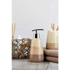 WENKO Panier Salle de bain Curly, Rangement Salle De Bain, Cellulose, 15x11x10,5 Cm, Taupe - Gris - Taupe -Petit rangement Soldes Magasin 6580219 5