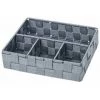 WENKO Organiseur Salle De Bain Adria Petit, Rangement Salle De Bain 4 Compartiments, Polypropylène, 26x17x6.5 Cm, Gris - Gris -Petit rangement Soldes Magasin 6580526 1
