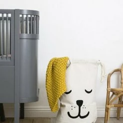 2 Pcs Home Décor Toile Sac De Rangement Organisateurs De Paniers Pour Enfants Jouets, Vêtements De Bébé, Livres Pour Enfants, Paniers Cadeaux -Petit rangement Soldes Magasin 65833824 4