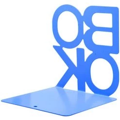 FR-LIFE BR-Vie Style Simple Livre Modèle Bureau Serre-livres Serre-livres En Métal Livre Est Pour Bureau Bibliothèque école Pont Décoration - Bleu 2PCS -Petit rangement Soldes Magasin 65846956 3