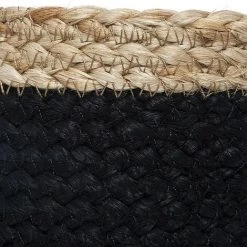 ATMOSPHERA, CRÉATEUR D'INTÉRIEUR Lot De 3 Paniers Jute Noir - Beige -Petit rangement Soldes Magasin 65866523 5