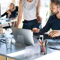 DENUOTOP 10 Pièces Support De Livre Transparent En Acrylique, Support De Marchandises Comme Serre-Livres Et Support -Petit rangement Soldes Magasin 65887765 4