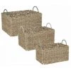 ATMOSPHERA, CRŽATEUR D'INTŽRIEUR Lot De 3 Caisses Cagettes Déco "Palm" 38cm Beige -Petit rangement Soldes Magasin 65895032 1