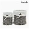 BRICOMARTEAU Lot De Paniers Homania 2978 (2 Pcs) Gris -Petit rangement Soldes Magasin 65921574 1