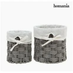 BRICOMARTEAU Lot De Paniers Homania 2978 (2 Pcs) Gris