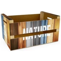 BRICOMARTEAU Boîte De Rangement Confortime Nature Brille (44 X 24,5 X 23 Cm)