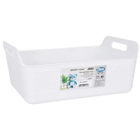 BRICOMARTEAU Panier Multi-usages Dem Blanc (28 X 20 X 11,5 Cm) 3 BRICOMARTEAU Panier Multi-usages Dem Blanc (28 X 20 X 11,5 Cm)