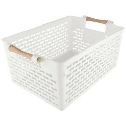 BRICOMARTEAU Panier Multi-usages Confortime Bois Plastique (32 X 23 X 15 Cm) -Petit rangement Soldes Magasin 65923278 3