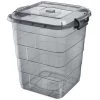 BRICOMARTEAU Boîte De Rangement Confortime Tetris Gris Plastique (75 L) -Petit rangement Soldes Magasin 65923443 1