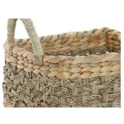 BRICOMARTEAU Panier DKD Home Decor Fibre Bali (3 Pcs) -Petit rangement Soldes Magasin 65923733 3