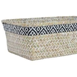BRICOMARTEAU Set De Basket DKD Home Decor Naturel Polyester Fibre (24 X 11,5 X 6,5 Cm) (27 X 13 X 9 Cm) (31 X 16 X 9.5 Cm) (3 Pcs) -Petit rangement Soldes Magasin 65925910 3