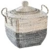 BRICOMARTEAU Panier Décoratif DKD Home Decor Naturel Orange Herbier Marin (68 X 35 X 65 Cm) -Petit rangement Soldes Magasin 65925941 1