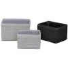 BRICOMARTEAU Set De Basket DKD Home Decor Polypropylène (29 X 23 X 18 Cm) (3 Pcs) 2 BRICOMARTEAU Set De Basket DKD Home Decor Polypropylène (29 X 23 X 18 Cm) (3 Pcs) -Petit rangement Soldes Magasin 65926308 1
