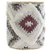 BRICOMARTEAU Panier DKD Home Decor Jute Coton Boho Frange (27 X 27 X 32 Cm)