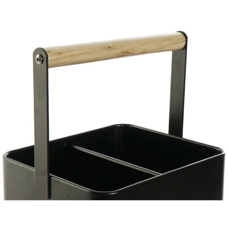 BRICOMARTEAU Panier Multi-usages DKD Home Decor Couverts Noir Métal Pin (18 X 15,5 X 24 Cm) 5 BRICOMARTEAU Panier Multi-usages DKD Home Decor Couverts Noir Métal Pin (18 X 15,5 X 24 Cm) – Image 3