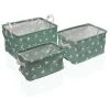 BRICOMARTEAU Set De Basket Versa Polyester Textile Fusion (25 X 22 X 35 Cm) (3 Pièces)