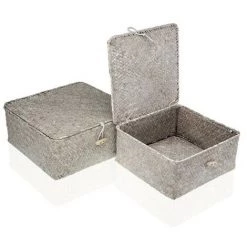 BRICOMARTEAU Set De Basket Versa Algues Marines (2 Pièces) (23 X 10 X 23 Cm) -Petit rangement Soldes Magasin 65936454 3