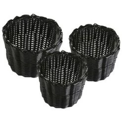 BRICOMARTEAU Set De Basket Versa Diano Polypropylène (20 X 15 X 20 Cm) (3 Pièces)