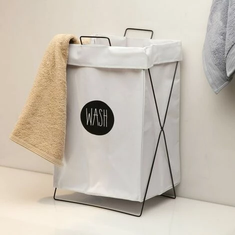 BRICOMARTEAU Panier à Linge Versa Wash Textile (28 X 58 X 36 Cm) 4 BRICOMARTEAU Panier à Linge Versa Wash Textile (28 X 58 X 36 Cm) – Image 2