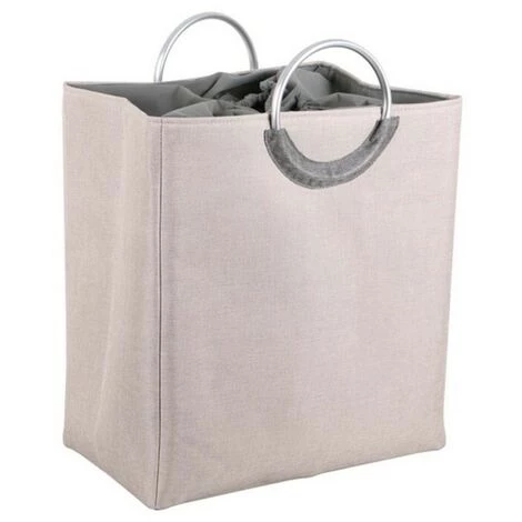 BRICOMARTEAU Panier à Linge Versa Gris Double Polyester (30 X 54 X 50 Cm) 3 BRICOMARTEAU Panier à Linge Versa Gris Double Polyester (30 X 54 X 50 Cm)