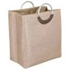 BRICOMARTEAU Panier à Linge Versa Beige Double Polyester (30 X 54 X 50 Cm)