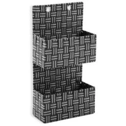 BRICOMARTEAU Panier A Accrocher Double Hauteur Textile Minimaliste -Petit rangement Soldes Magasin 65937464 3