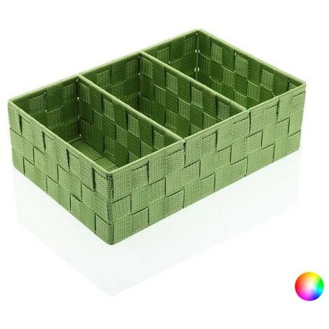 BRICOMARTEAU Panier Multi-usages 3 Compartiments Textile (21 X 10 X 32 Cm) 3 BRICOMARTEAU Panier Multi-usages 3 Compartiments Textile (21 X 10 X 32 Cm)