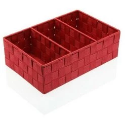 BRICOMARTEAU Panier Multi-usages 3 Compartiments Textile (21 X 10 X 32 Cm) 7 BRICOMARTEAU Panier Multi-usages 3 Compartiments Textile (21 X 10 X 32 Cm) -Petit rangement Soldes Magasin 65937482 3