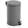 BRICOMARTEAU Corbeille à Papier Gris Métal -Petit rangement Soldes Magasin 65937491 1
