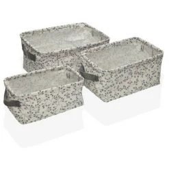 BRICOMARTEAU Set De Basket Versa Oxford Polyester Textile (3 Pcs)