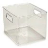 BRICOMARTEAU Plateau Frigo Avec Des Poignées Transparent Plastique (20 X 15 X 20 Cm) 2 BRICOMARTEAU Plateau Frigo Avec Des Poignées Transparent Plastique (20 X 15 X 20 Cm) -Petit rangement Soldes Magasin 65938521 1