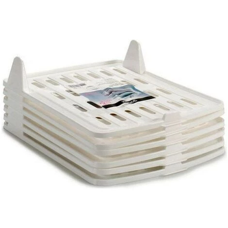 BRICOMARTEAU Organisateur Chemises Blanc Plastique (35,5 X 6,5 X 29,5 Cm) (1 Pcs) 4 BRICOMARTEAU Organisateur Chemises Blanc Plastique (35,5 X 6,5 X 29,5 Cm) (1 Pcs) – Image 2