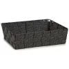 BRICOMARTEAU Panier Tissu Tressée Noir (21 X 8,5 X 34 Cm) -Petit rangement Soldes Magasin 65939715 1