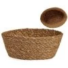 BRICOMARTEAU Panier Conique Marron Fibre Naturelle (16 X 9 X 20 Cm)