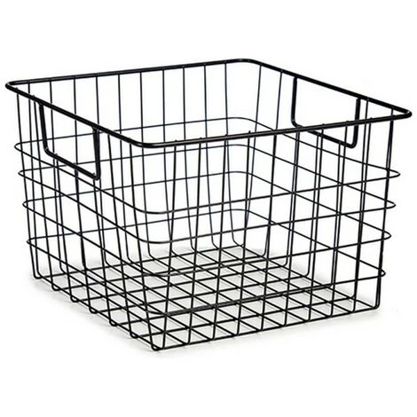 BRICOMARTEAU Panier Noir Acier (29 X 20 X 31,5 Cm) 3 BRICOMARTEAU Panier Noir Acier (29 X 20 X 31,5 Cm)