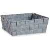 BRICOMARTEAU Panier Tissu Tressée Gris (20 X 8 X 24 Cm)