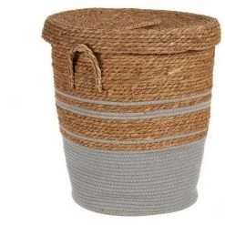 BRICOMARTEAU Panier Gris Marron Algues Marines (43 X 49 X 43 Cm)