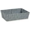 BRICOMARTEAU Panier Tissu Tressée Gris (21 X 8,5 X 34 Cm) -Petit rangement Soldes Magasin 65940941 1