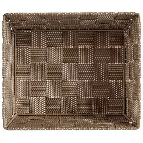 BRICOMARTEAU Panier Tissu Tressée Beige (18 X 8 X 21 Cm) 4 BRICOMARTEAU Panier Tissu Tressée Beige (18 X 8 X 21 Cm) – Image 2