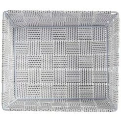 BRICOMARTEAU Panier Tissu Tressée Blanc (18 X 8 X 21 Cm) -Petit rangement Soldes Magasin 65941585 2