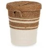 BRICOMARTEAU Panier Marron Blanc Algues Marines (36 X 43 X 36 Cm)