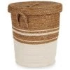 BRICOMARTEAU Panier Marron Blanc Algues Marines (43 X 49 X 43 Cm)