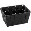 WENKO Panier salle de bain Adria Mini, rangement Salle De Bain, Long, Polypropylène, 19x9x14 Cm, Noir - Noir -Petit rangement Soldes Magasin 6595351 1